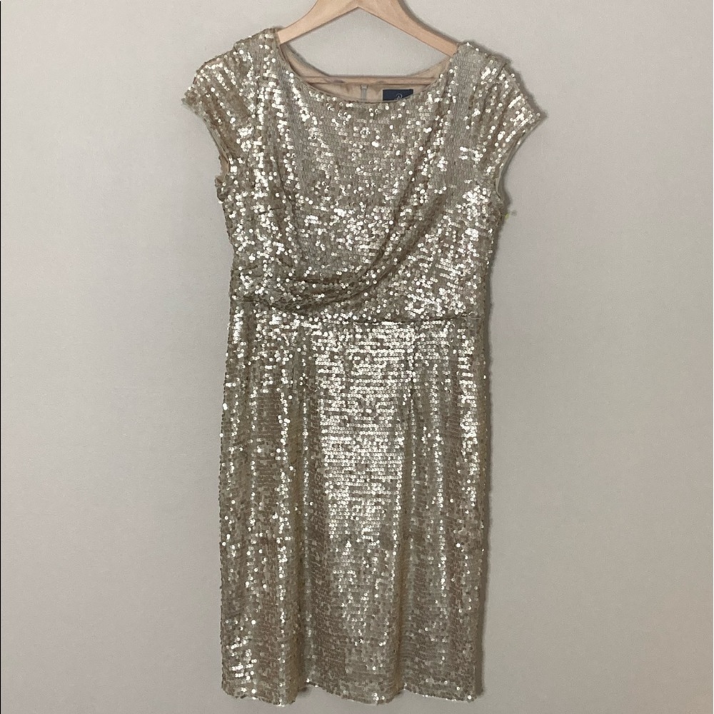 Gold Sequin Dress! Fun for New Year’s Eve
